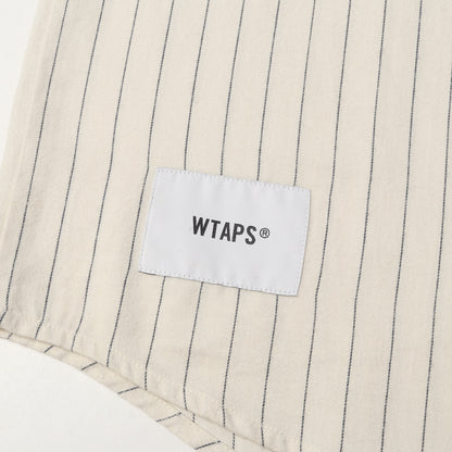22SS ストライプ フランネル ベースボールシャツ(LEAGUE LS COTTON. FLANNEL STRIPE)