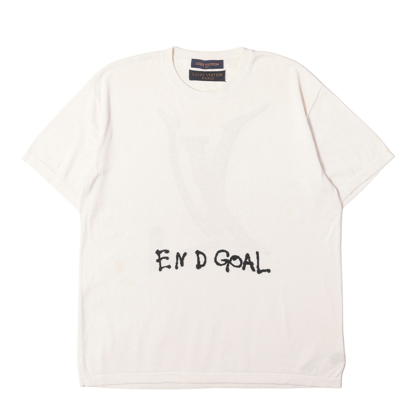 21AW END GOALロゴ コットンニット Tシャツ