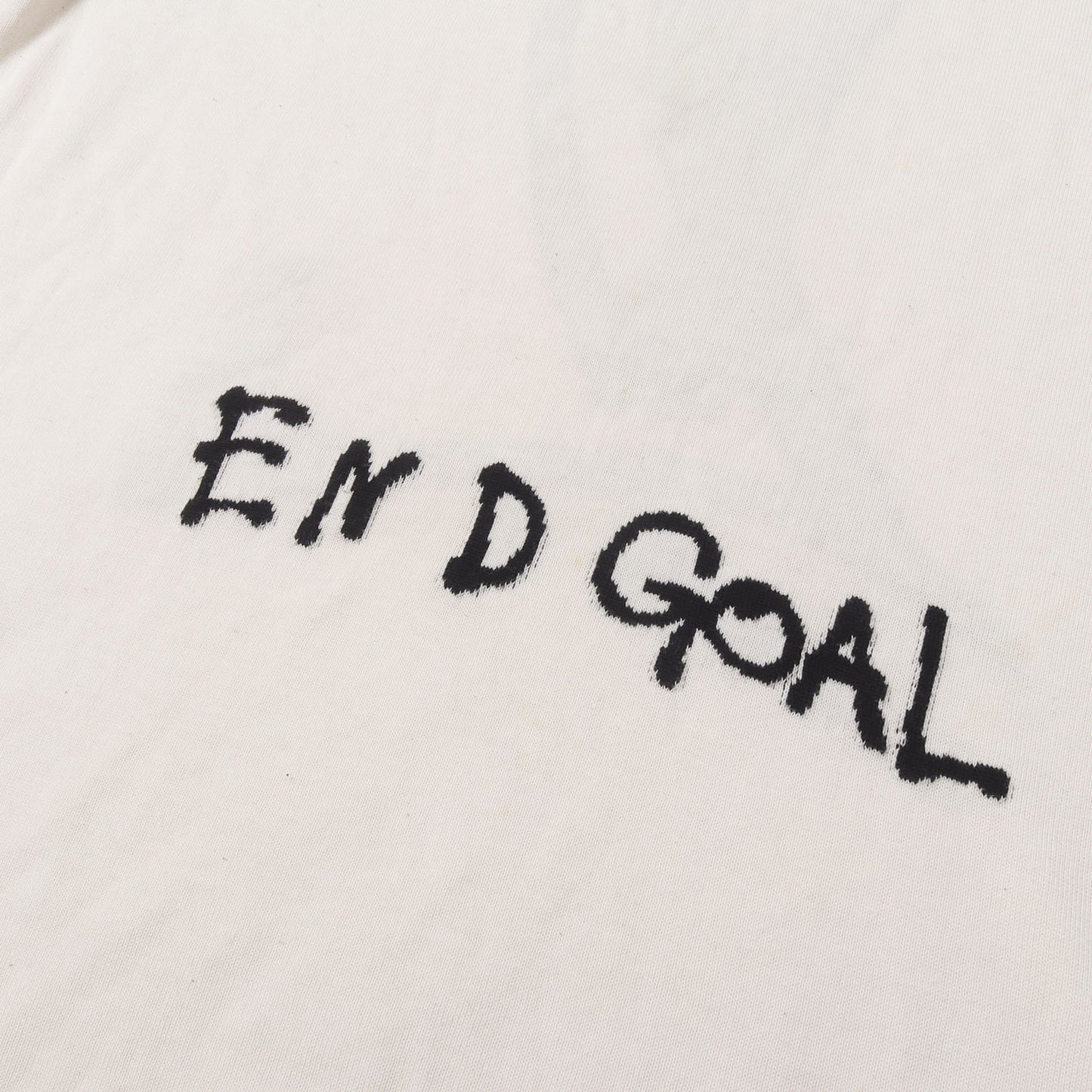 21AW END GOALロゴ コットンニット Tシャツ