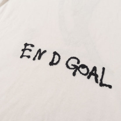 21AW END GOALロゴ コットンニット Tシャツ