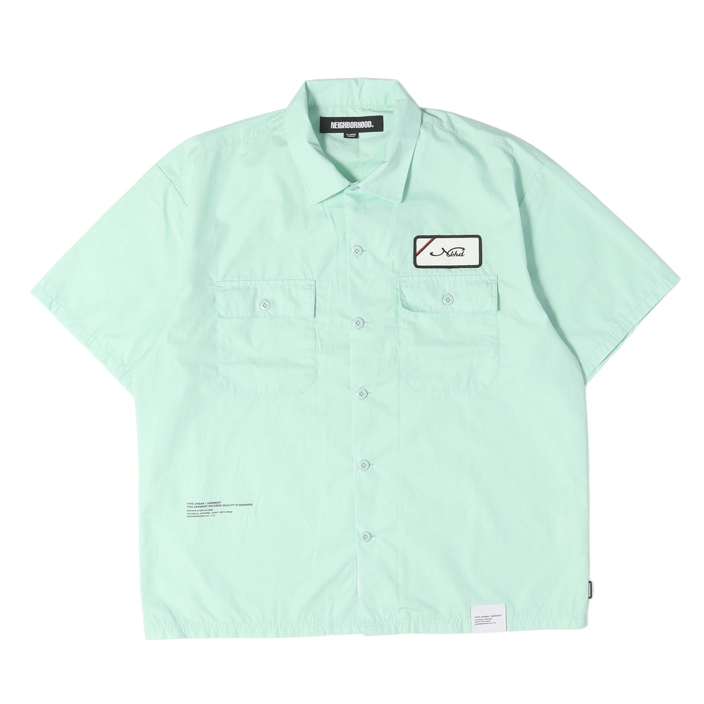 25SS ワッペン付き T/C ワーク 半袖シャツ(CLASSIC WORK SHIRT SS-1)