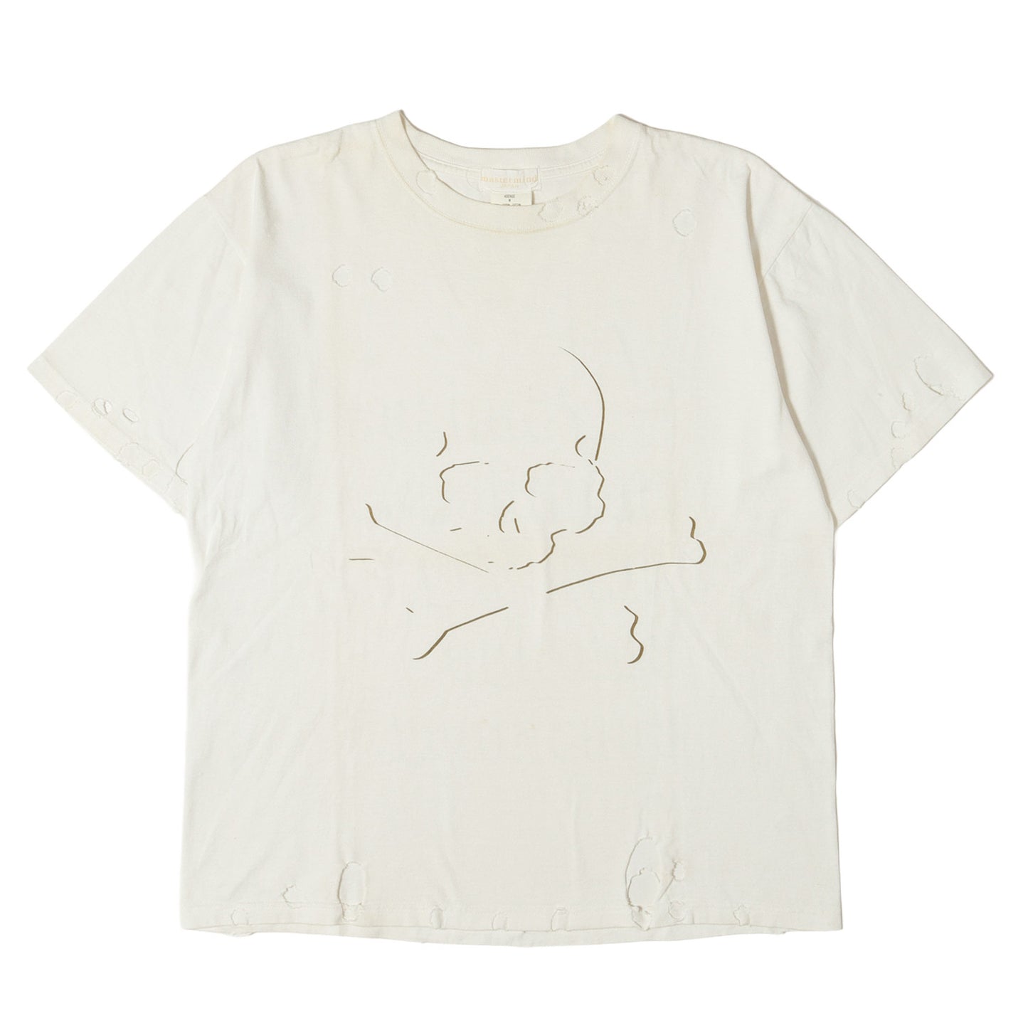 00s 初期 穴開き加工 スカルボーン Tシャツ(4sense skull damaged S/S Tee)