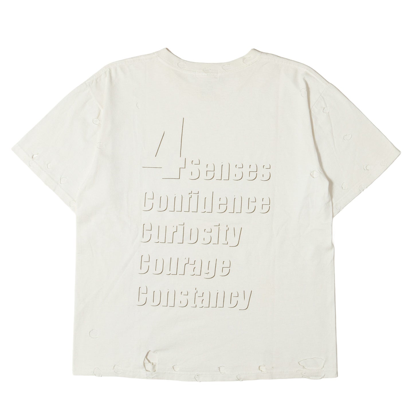 00s 初期 穴開き加工 スカルボーン Tシャツ(4sense skull damaged S/S Tee)