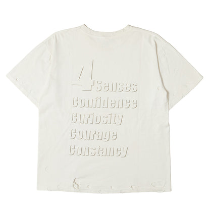 00s 初期 穴開き加工 スカルボーン Tシャツ(4sense skull damaged S/S Tee)