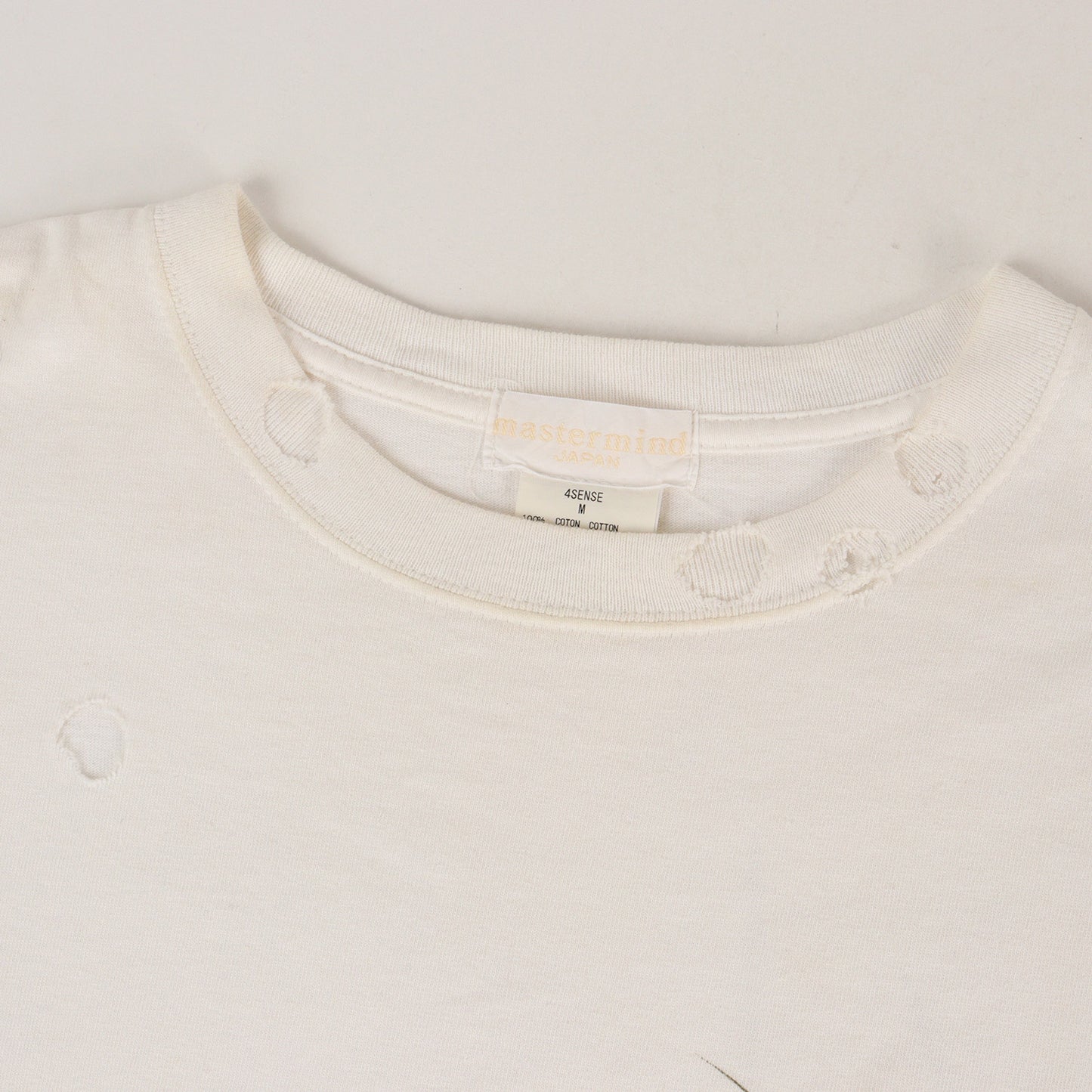 00s 初期 穴開き加工 スカルボーン Tシャツ(4sense skull damaged S/S Tee)