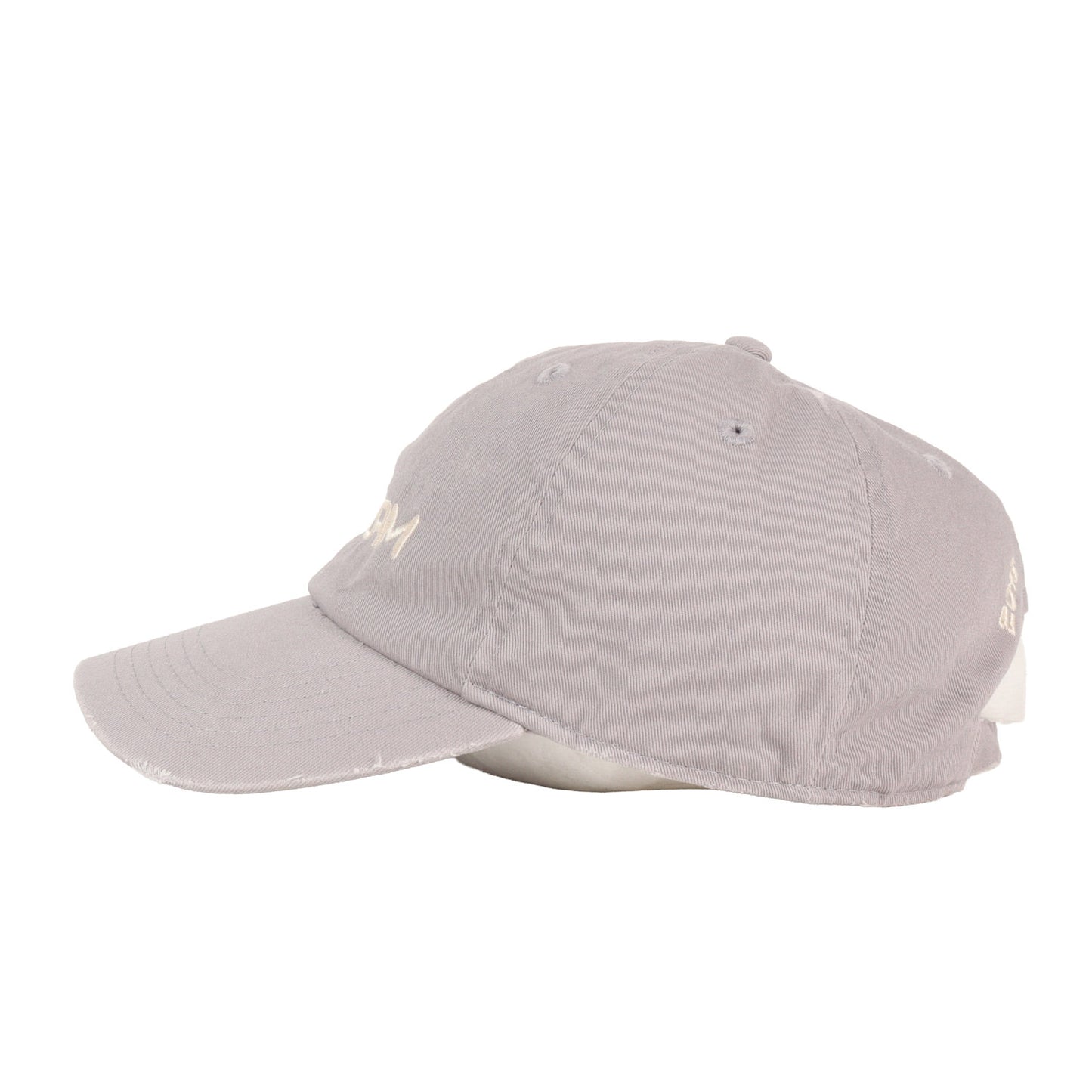 26SS ダメージ加工 コットンツイル 6パネルキャップ(Logo Cap)