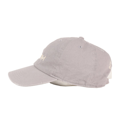 26SS ダメージ加工 コットンツイル 6パネルキャップ(Logo Cap)