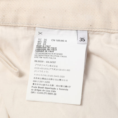 22SS トライアングルロゴプレート 5ポケット デニムパンツ