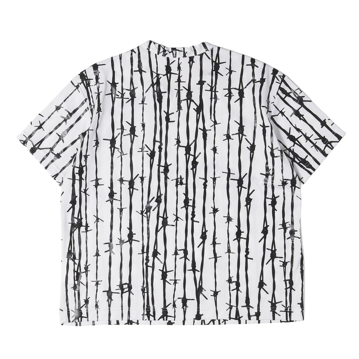 24AW 有刺鉄線グラフィック ジャージー Tシャツ
