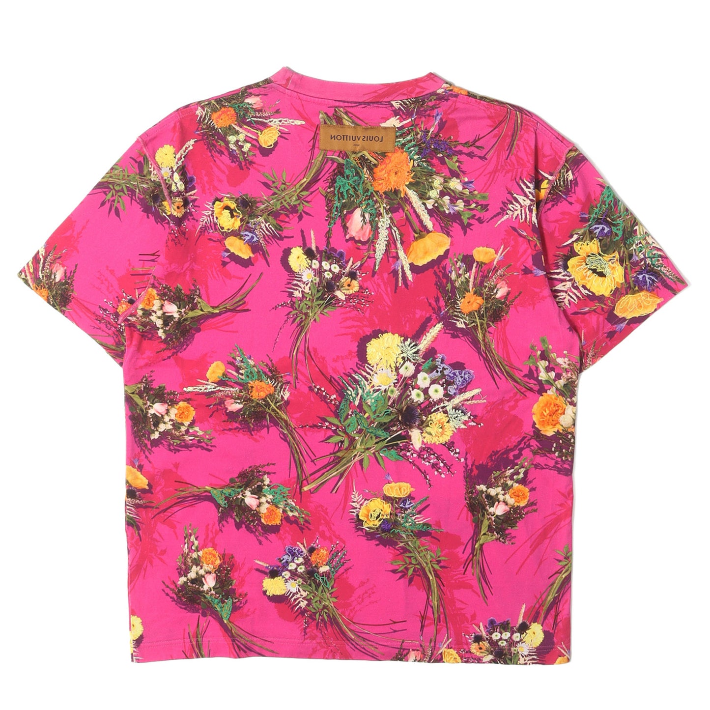 20SS フローラル 刺繍柄 クルーネック Tシャツ