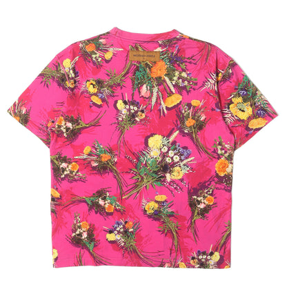 20SS フローラル 刺繍柄 クルーネック Tシャツ