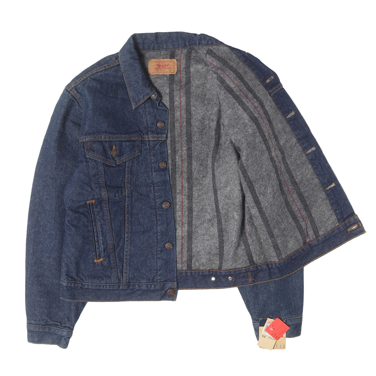 90s 70506-0316 ブランケット付き デニムジャケット
