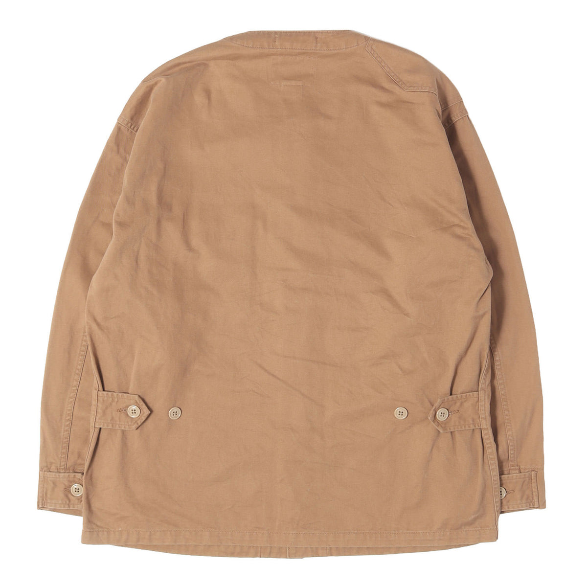 コットンツイル ノーカラー ミリタリー シャツ (SCOUT LS / SHIRT)