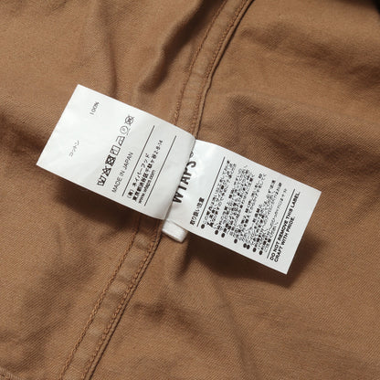 コットンツイル ノーカラー ミリタリー シャツ (SCOUT LS / SHIRT)