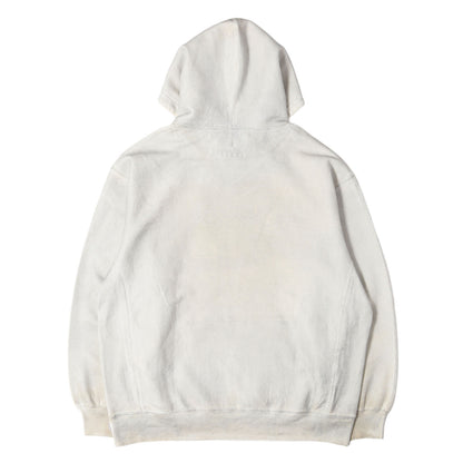 24SS ×MM6 Maison Margiela フォイル加工 BOXロゴ スウェットパーカー(Foil Box Logo Hooded Sweatshirt)