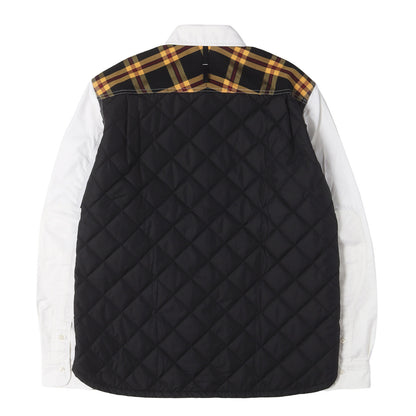 ×BROOKS BROTHERS キルティング コンビ オックスフォード ボタンダウンシャツ