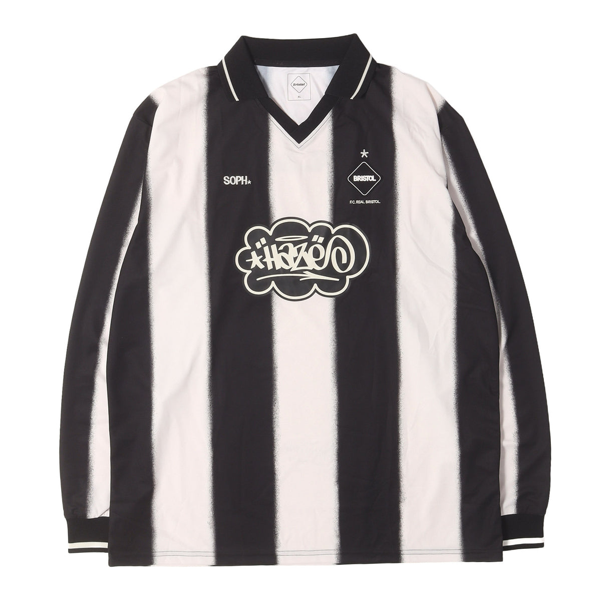 25AW ×ERIC HAZE スプレーストライプ ゲームシャツ (GAME SHIRT)