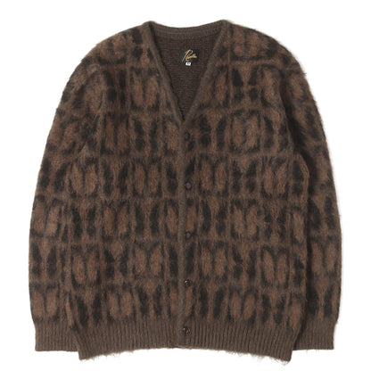 23AW パピヨン柄 モヘアニット カーディガン(Mohair Cardiga)