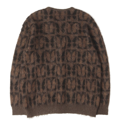23AW パピヨン柄 モヘアニット カーディガン(Mohair Cardiga)