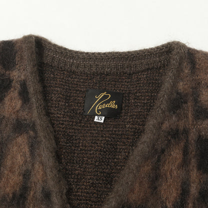 23AW パピヨン柄 モヘアニット カーディガン(Mohair Cardiga)