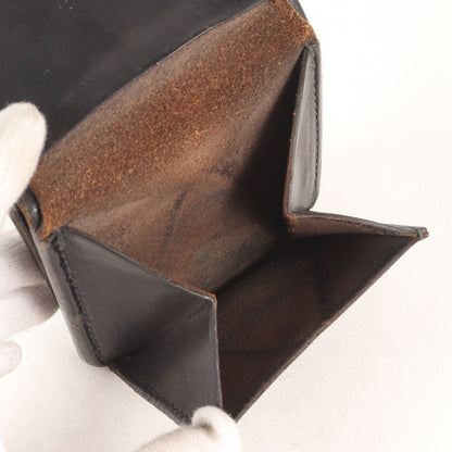フラワーコンチョ付き サドルレザー 2つ折り ウォレット / 財布