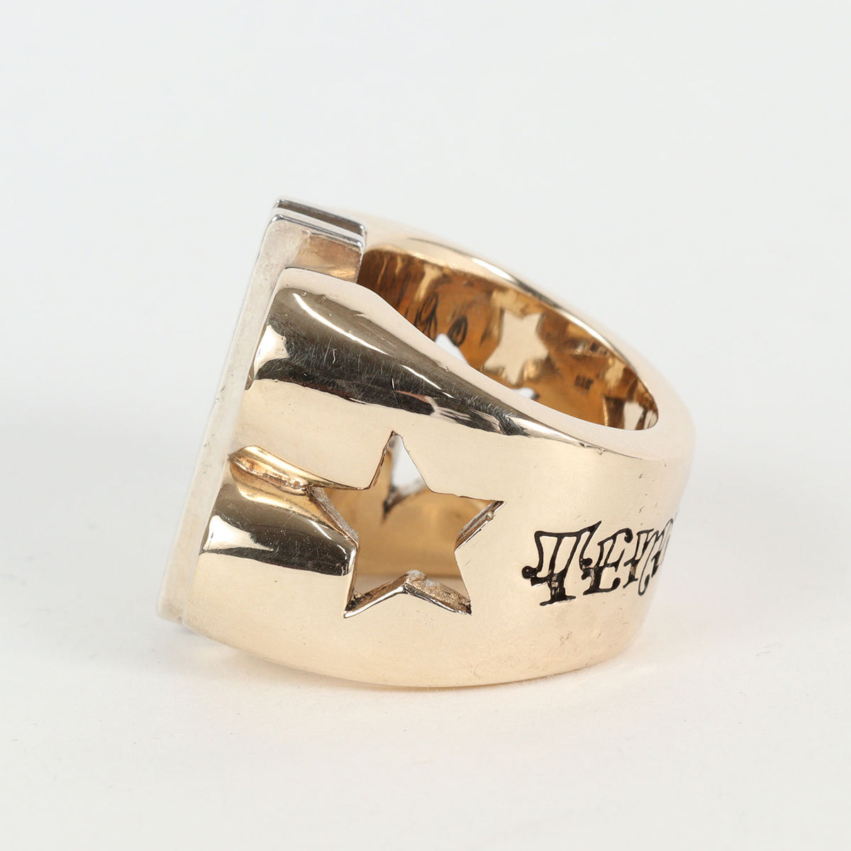 8K ゴールド ダイヤ ダラーリング(DOLLAR RING GOLD/STONE)