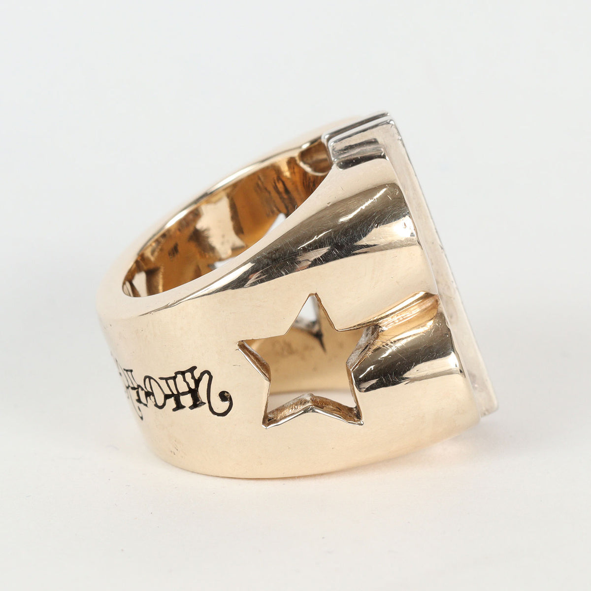 8K ゴールド ダイヤ ダラーリング(DOLLAR RING GOLD/STONE)