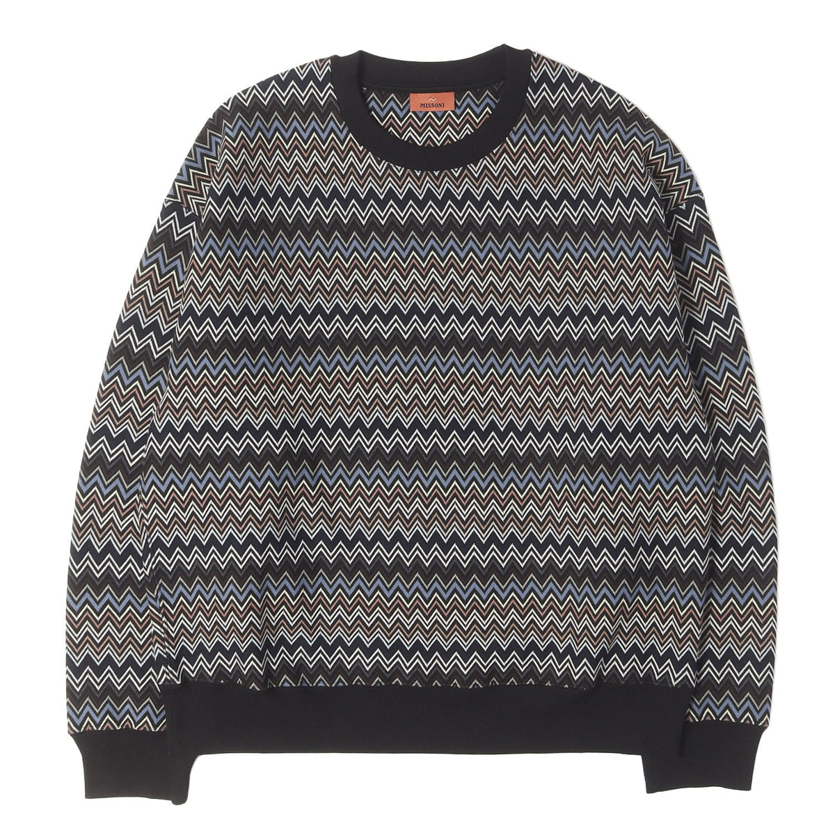 24AW ヘリンボーン 総柄 クルーネック スウェット