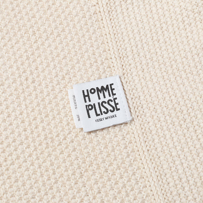 HOMME PLISSE ワッフルニット プルオーバー パーカー