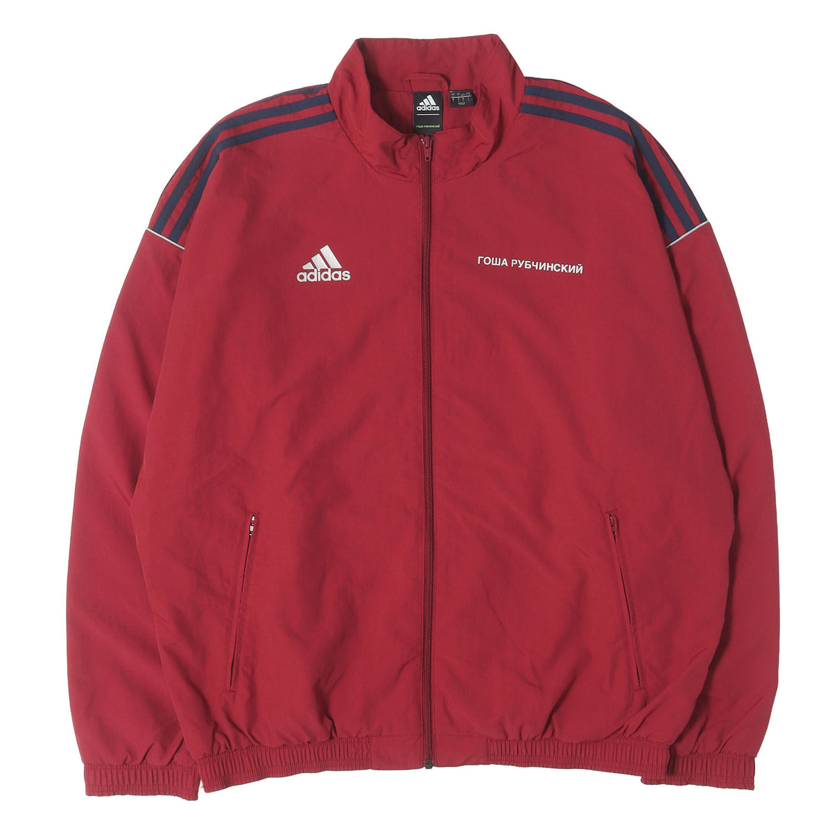 ×adidas オーバーサイズ ナイロン トラックジャケット