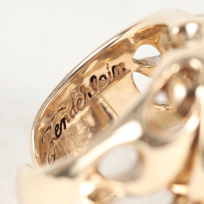 8K ゴールド ボルネオスカル リング(BORNEO SKULL RING / GOLD)