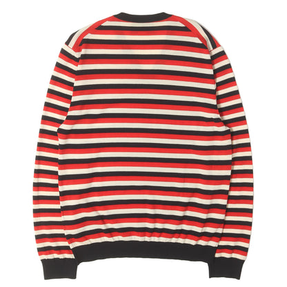 ボーダー Vネック ウールニット