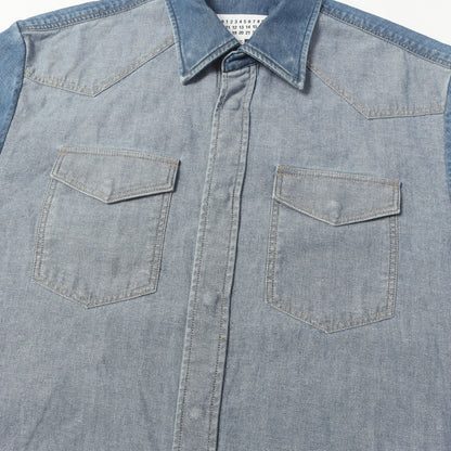 インサイドアウト ウエスタン デニムシャツ(INSIDE OUT DENIM SHIRT)