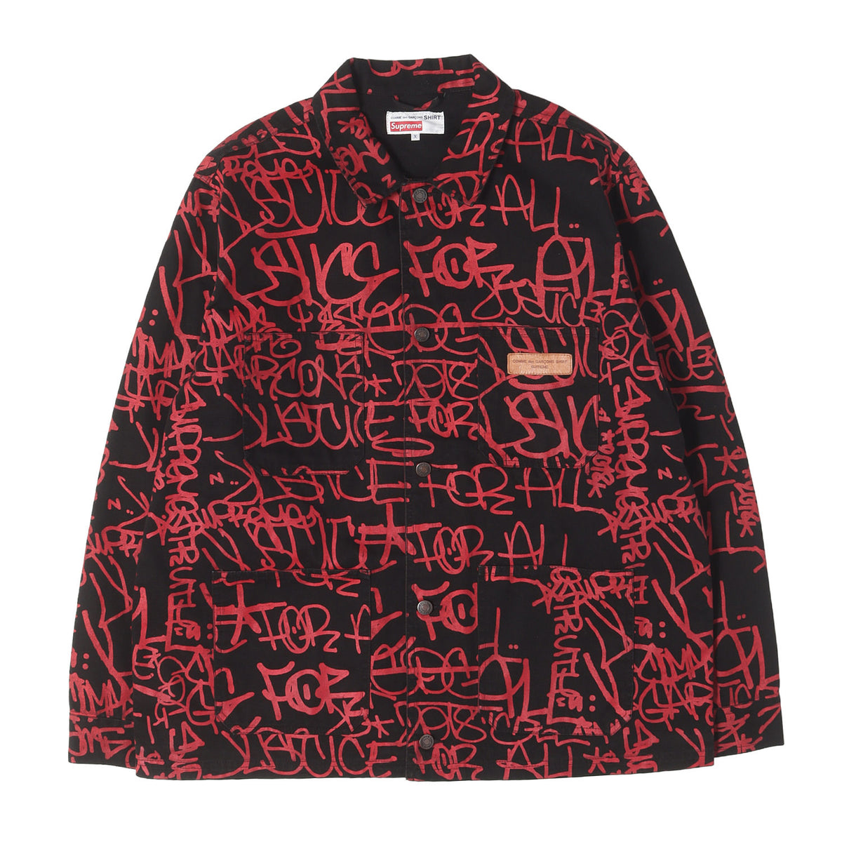 ×COMME des GARCONS SHIRTS グラフィック柄 チョアコート / カバーオール(Printed Canvas Chore Coat)