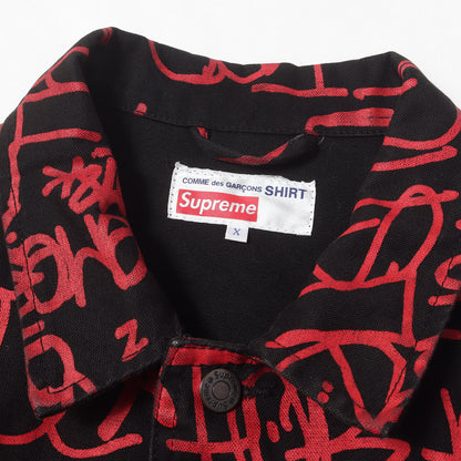 ×COMME des GARCONS SHIRTS グラフィック柄 チョアコート / カバーオール(Printed Canvas Chore Coat)