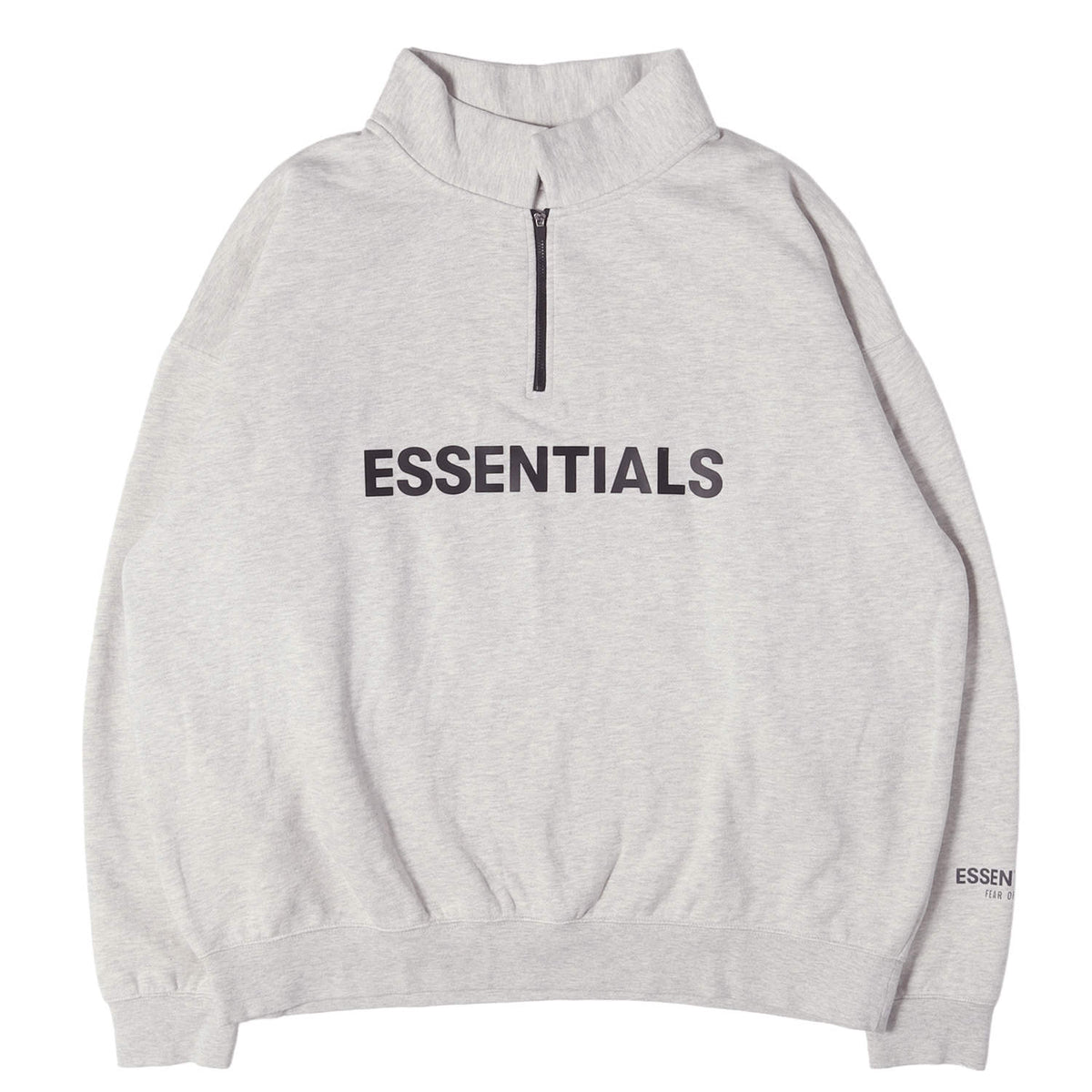 FOG ESSENTIALS オーバーサイズ ハーフジップ スウェット