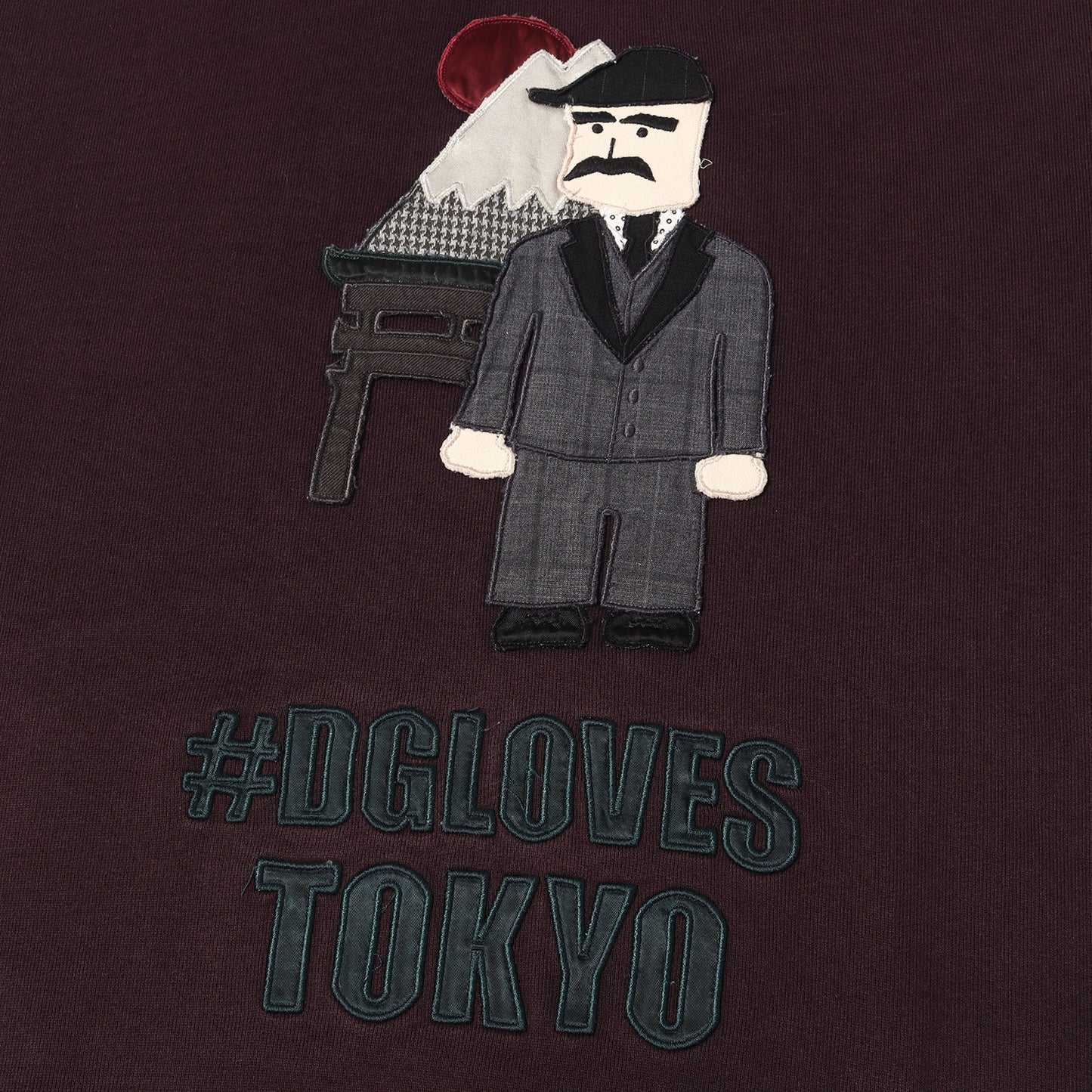 DG LOVES TOKYO アップリケ スウェットパーカー