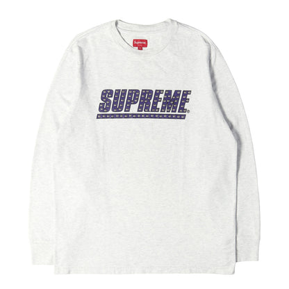 20SS スタッズカスタム ブランドロゴ ロングスリーブ Tシャツ (Studded L/S Top)