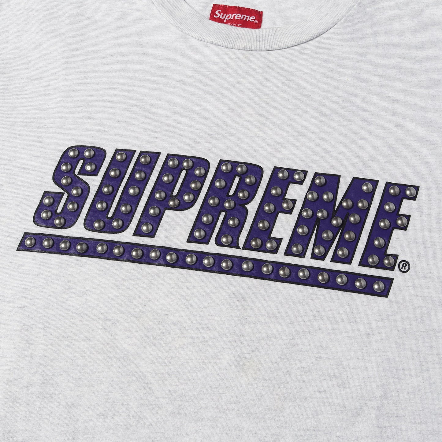 20SS スタッズカスタム ブランドロゴ ロングスリーブ Tシャツ (Studded L/S Top)