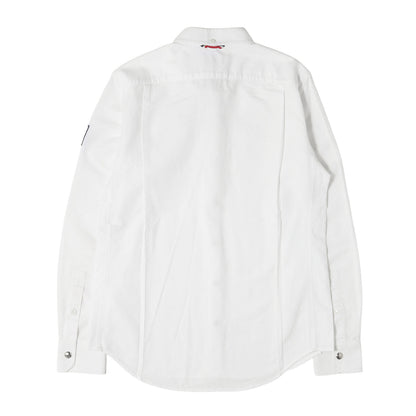 ロゴパッチ付き オックスフォードコットン スナップボタン BD シャツ (CAMICIA)