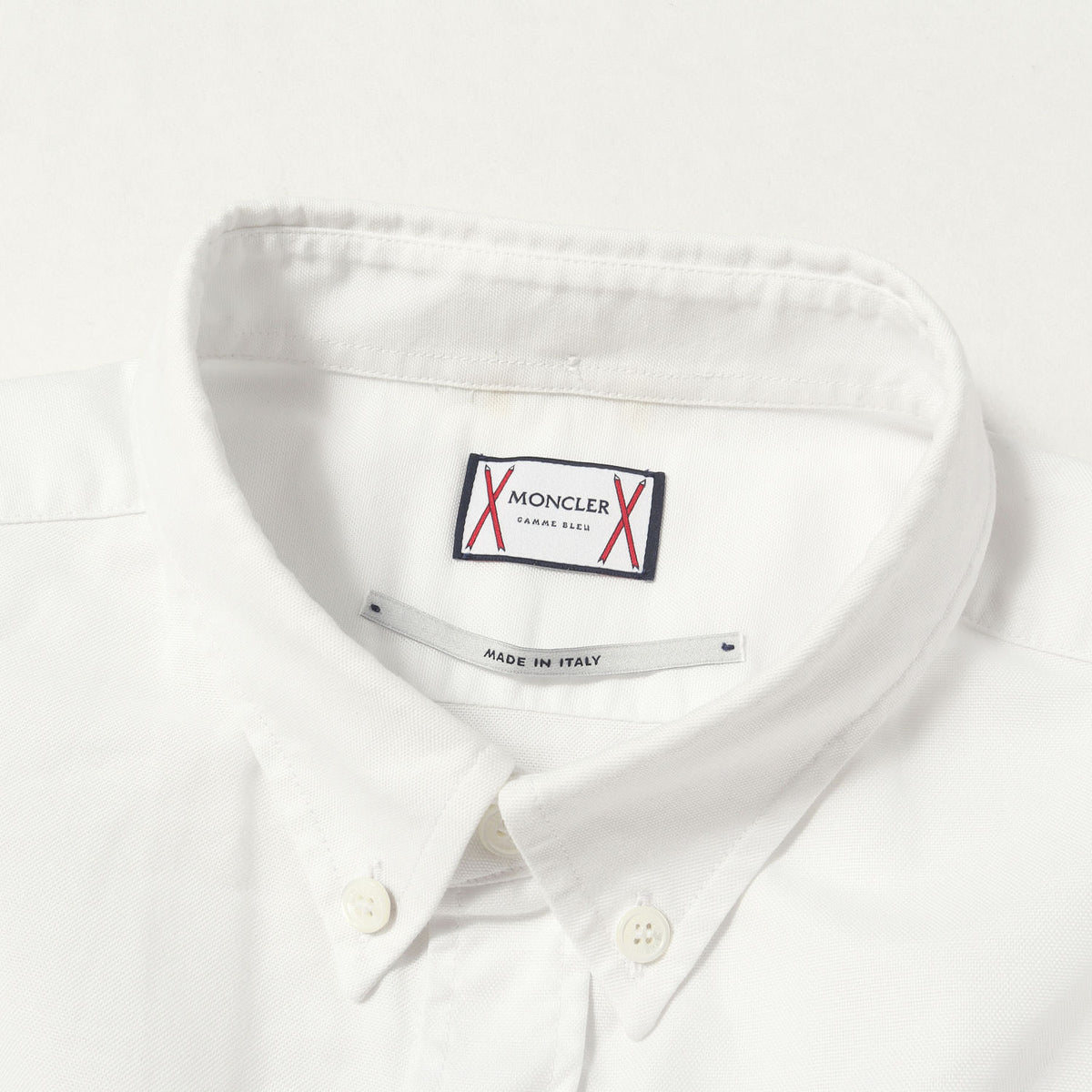 ロゴパッチ付き オックスフォードコットン スナップボタン BD シャツ (CAMICIA)