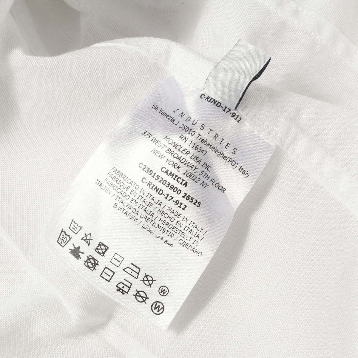 ロゴパッチ付き オックスフォードコットン スナップボタン BD シャツ (CAMICIA)