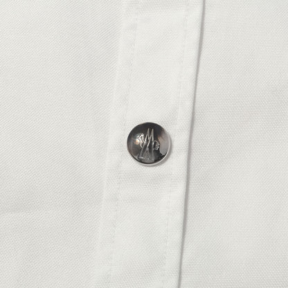 ロゴパッチ付き オックスフォードコットン スナップボタン BD シャツ (CAMICIA)