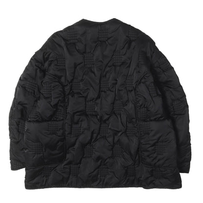[人気モデル] 24AW チェック キルティング ノーカラー 中綿 コート (CHECK-QUILT COAT)