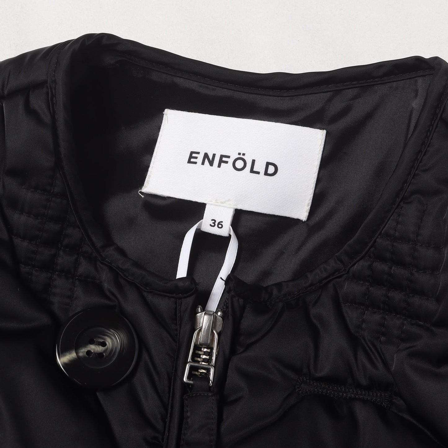 [人気モデル] 24AW チェック キルティング ノーカラー 中綿 コート (CHECK-QUILT COAT)