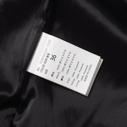 [人気モデル] 24AW チェック キルティング ノーカラー 中綿 コート (CHECK-QUILT COAT)