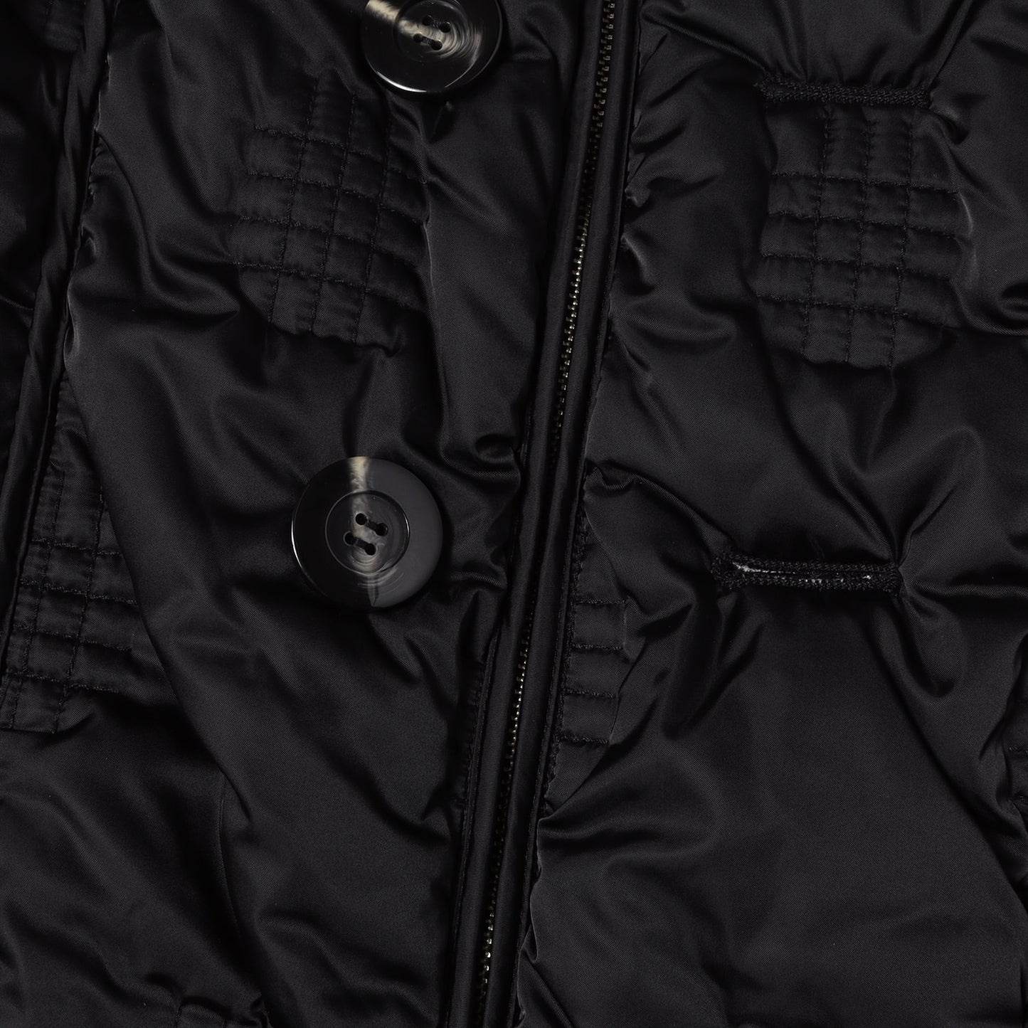 [人気モデル] 24AW チェック キルティング ノーカラー 中綿 コート (CHECK-QUILT COAT)