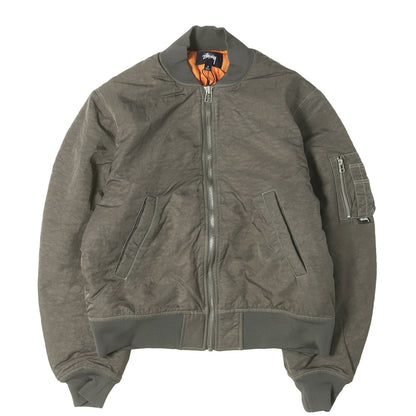 23SS バイオウオッシュ加工 ナイロン MA-1 ボンバージャケット(Dyed Nylon Bomber)