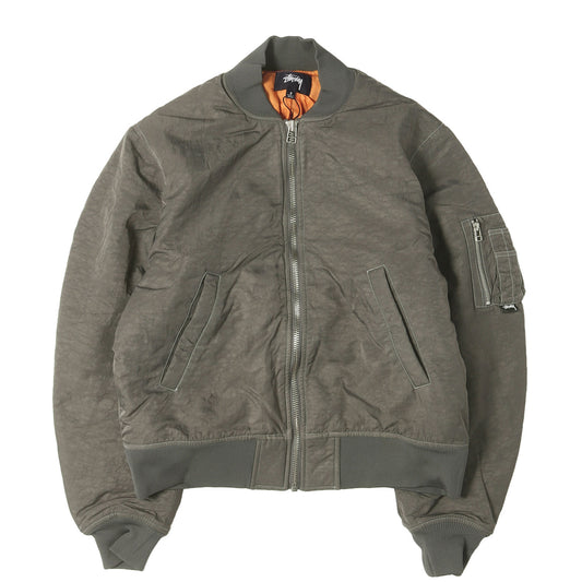 23SS バイオウオッシュ加工 ナイロン MA-1 ボンバージャケット(Dyed Nylon Bomber)