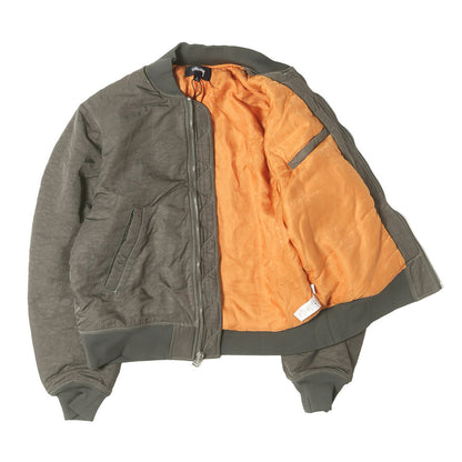 23SS バイオウオッシュ加工 ナイロン MA-1 ボンバージャケット(Dyed Nylon Bomber)
